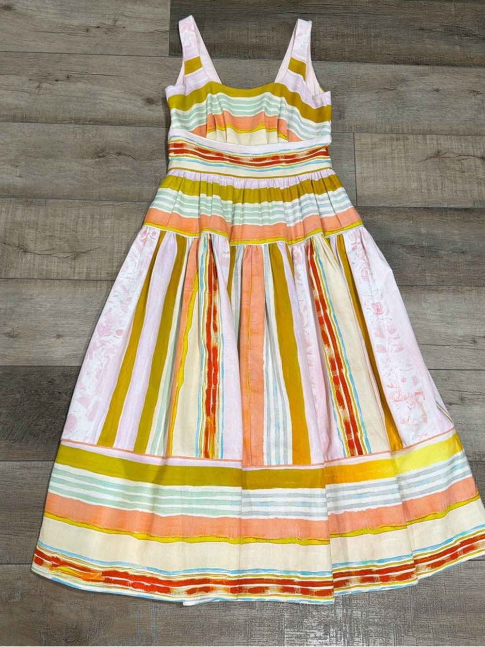 Hunter Bell Mara striped midi dress NWT - Picture 3 of 7